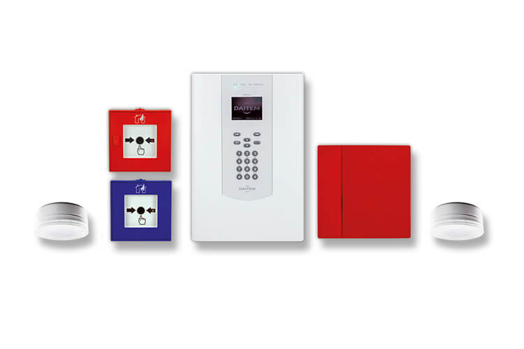 Gruppenbild einer Daitem Brandwarnanlage Daitem Brandwarnanlage System