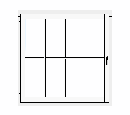 Aufgeklebte Sprosse Brandschutzfenster Holz Zelenka Brandschutztechnik