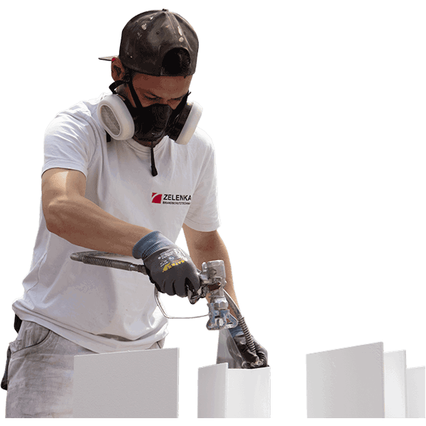 Patrick at work Brandschutzbeschichtung