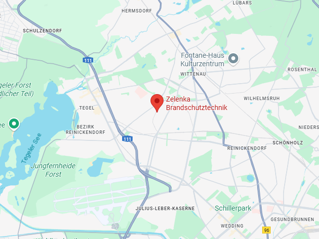 Karte Standort Berlin – Zelenka Brandschutztechnik